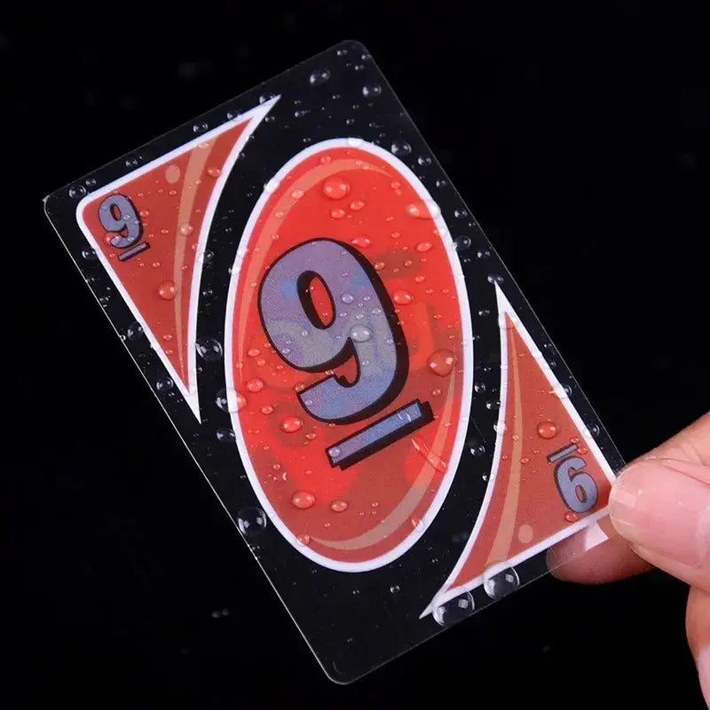 H2O Waterproof Card Game - Clear PVC Transparent Splash-Proof Multiplayer Board Game. Pressure Leak-Proof Adult & Children Toy for Summer Pool Party. Birthday Gift