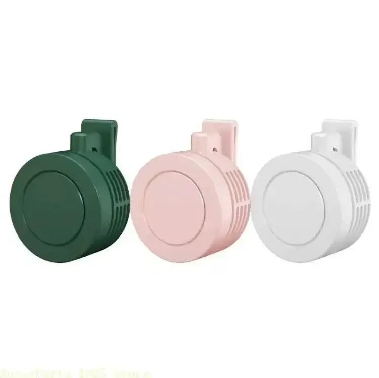 Mini Clip on Fan for Shirt & Waist, Portable Small Whirlwind Bladeless Fan, Small but Powerful, 3-Speed Silent Personal Mini Rechargeable Cooling Fans