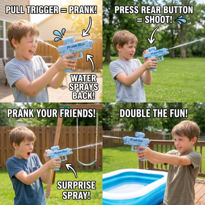 Double-Sided Prank Water Gun for Kids – Mini Water Fun Toy