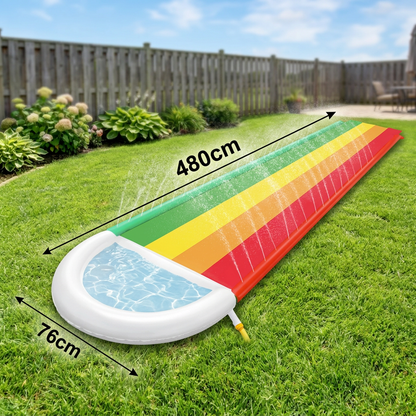 Rainbow Water Slide – Inflatable Outdoor Slide for Kids & Family