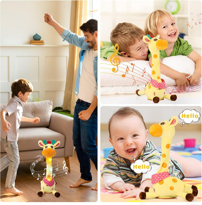 🏆Flash Sale⚡ 50K+ SOLD! Almost Gone-💥🎉 Best-Selling Musical Giraffe Toy – Sings. Dances & Repeats What You Say! 🦒🎵🗣️